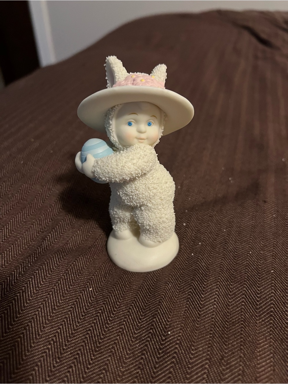Snowbabies Snowbunnies “Bonnet & Bows” Figurine 2003-2005 Easter Collectable